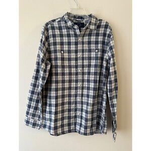 Even Tide Mens Button Down Double Cloth Flannel Shirt Stitch Fix Med Tall NWOT